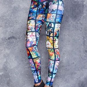 Black milk St Vitus Alphonse Mucha leggings M nwot